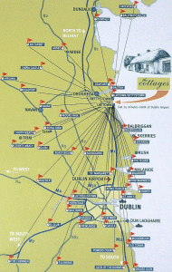 Map of Golf Courses near the Cottages