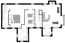 Floorplan of Rose Cottage