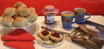 Happy St. Patrick’s Day Irish Scones with Jam and Tea