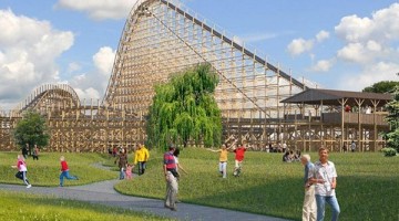 Artist impression of the new roller coaster at Tayto Park Artist impression of the new roller coaster at Tayto Park