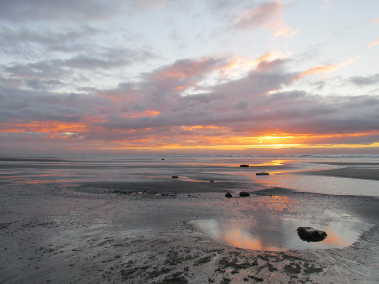 Early morning sunrise captured on Bettystown beach