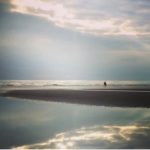 Horse riding on beach