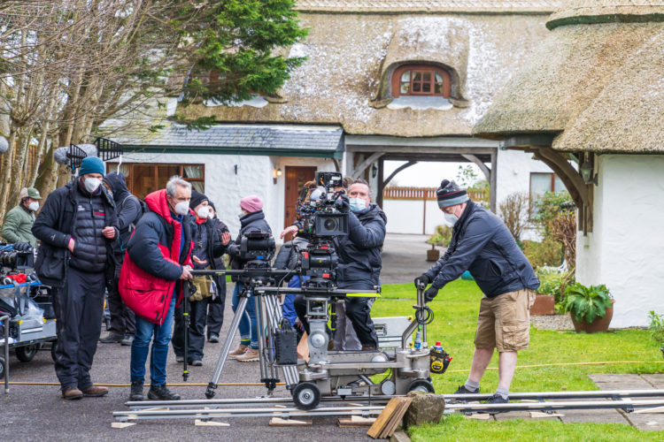 Crew filming "As luck would have it"